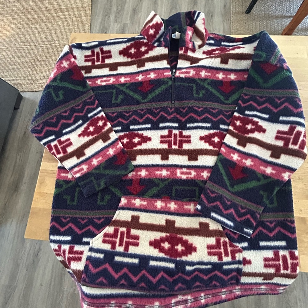 Cozy Multicolor Patterned Teddy Jacket - image 2